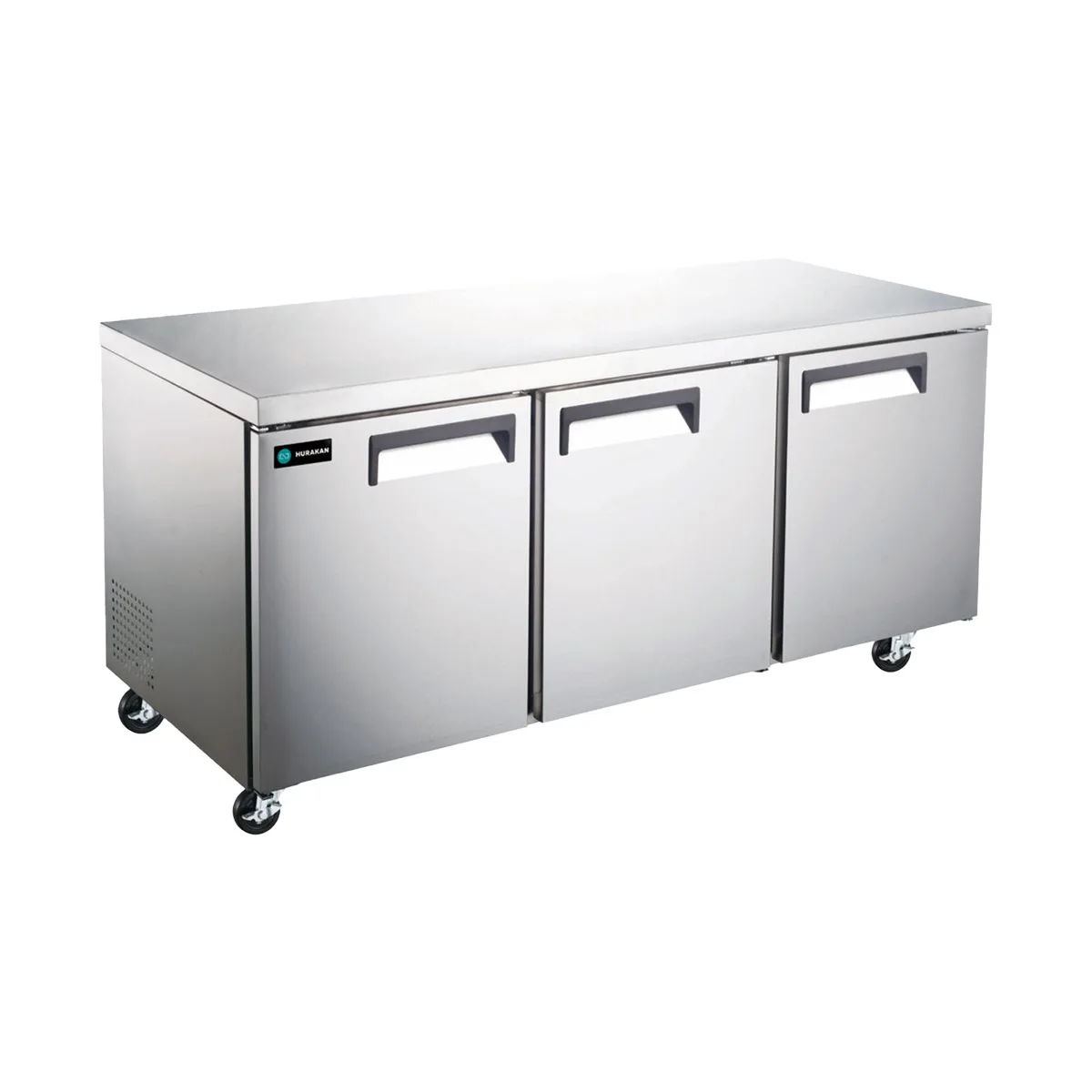 Hurakan HKN-UC72F3 C/E/S 72" 3-Door Undercounter Freezer, Stainless Steel, 21 cu. ft.