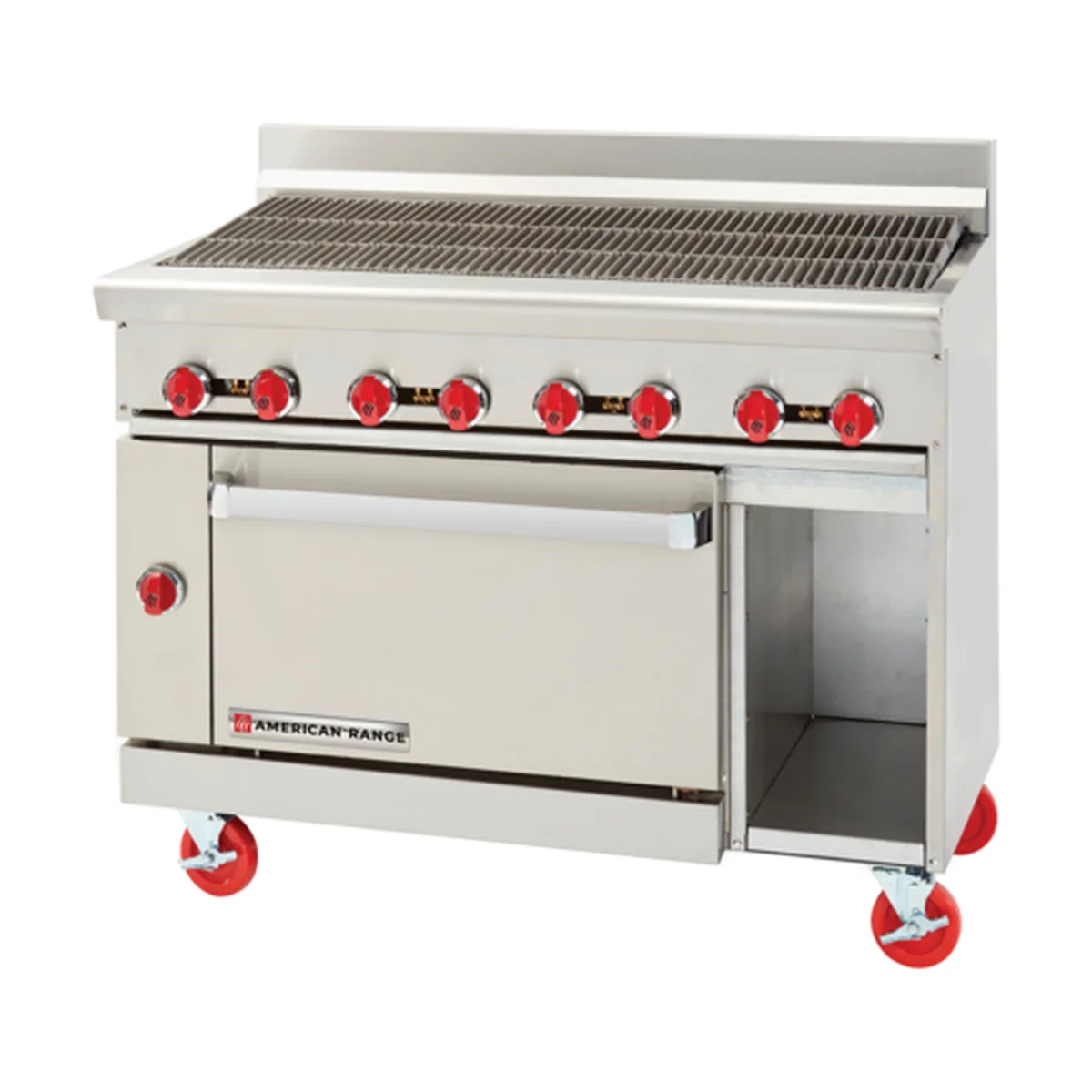 American Range AR-2RB-SB 24" Gas Restaurant Range w/ (1) Charbroiler, (1) Cabinet Bases