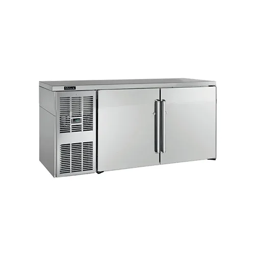 Perlick BBSLP84 Refrigerated Back Bar Cabinet w/ 20.7 Cu Ft, 3 Solid Doors, Digital Thermostat