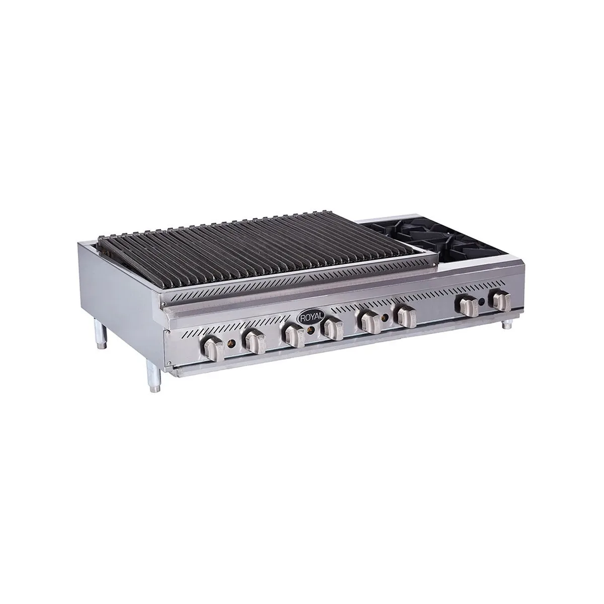Royal Range of California RRB-30OB2 42" Countertop Gas Radiant Charbroiler / Hotplate, 135.000 BTU