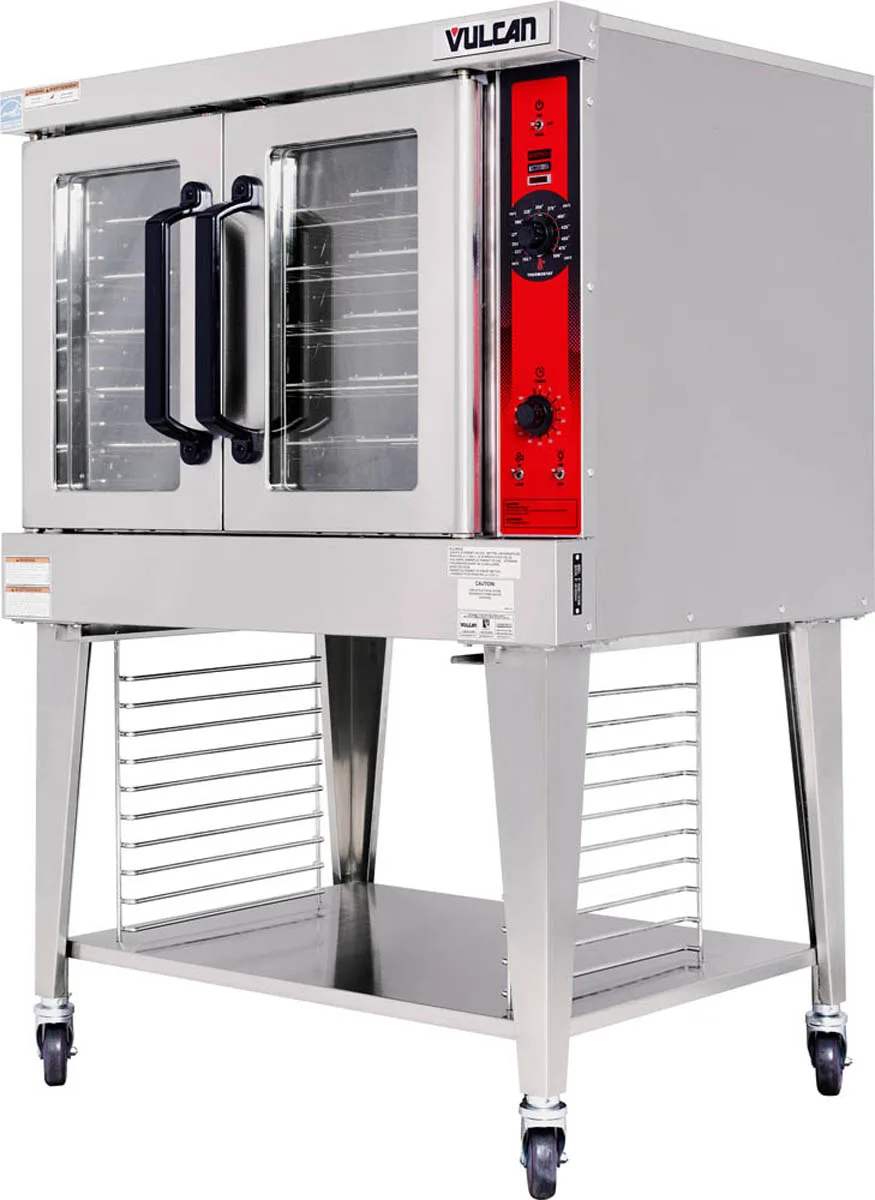 Vulcan VC4GD Full Size Gas Convection Oven with Single Deck, Solid State Controls, 50.000 BTU