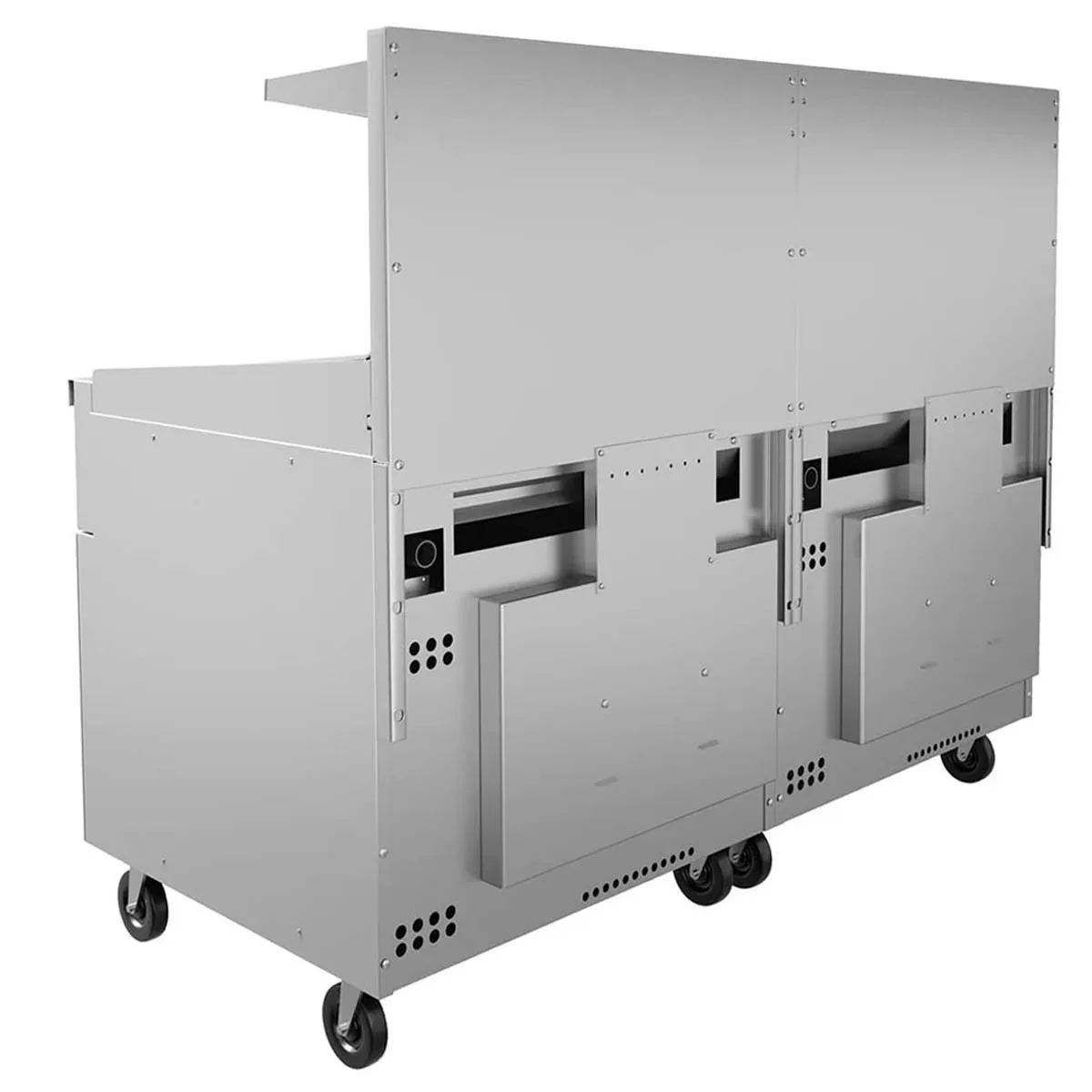 Vulcan 72RS-6B36GT 72" Gas Restaurant Range w/ (6) Open Burners, 36" Griddle Right w/ Thermostatic, (1) Standard Oven, (1) Refrigerated / Freezer, 275.000 BTU 