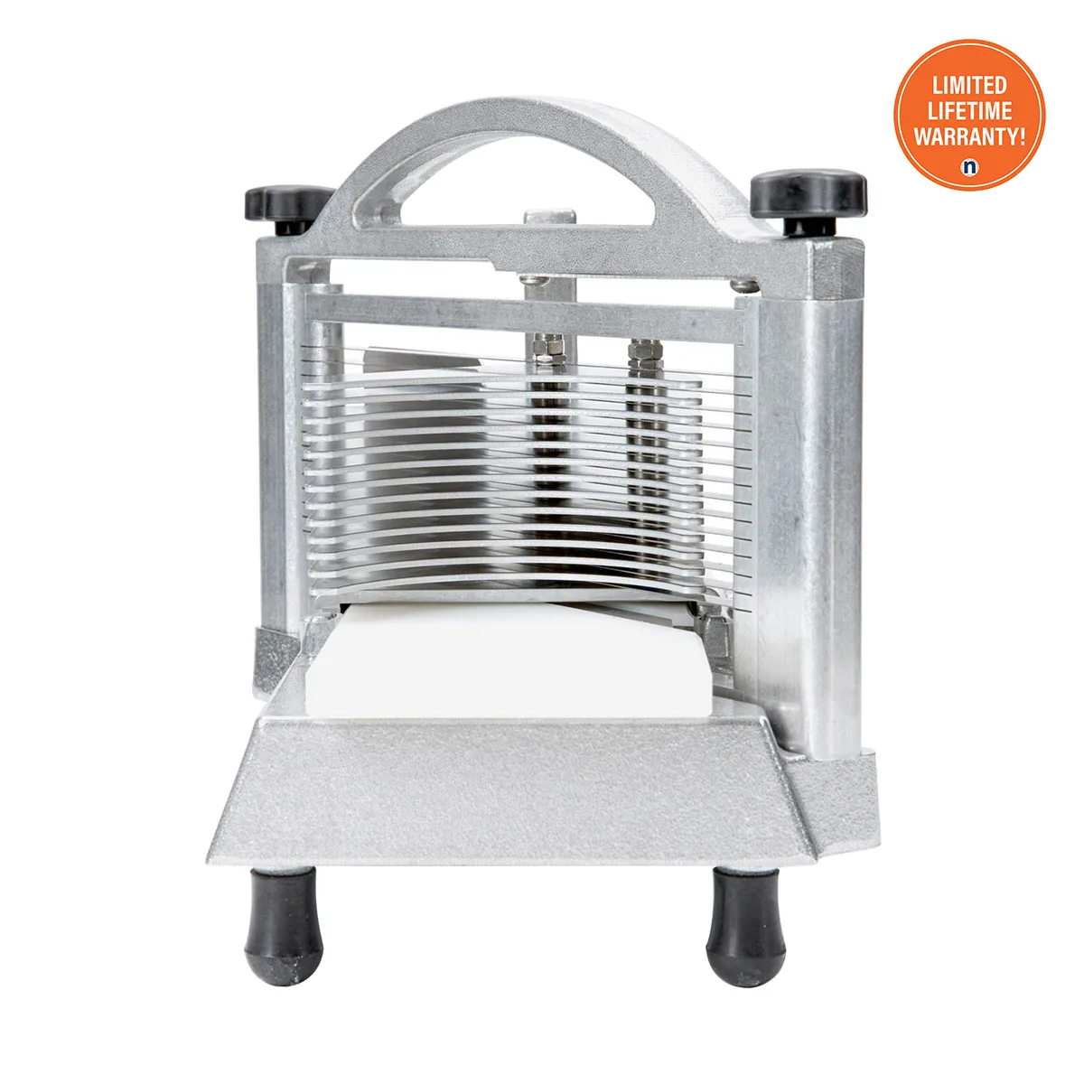 Nemco 56600-3 Manual Easy Tomato Slicer II – 3/8" Compact Slice, Aluminum Body, Razor‑Sharp Blades, Board