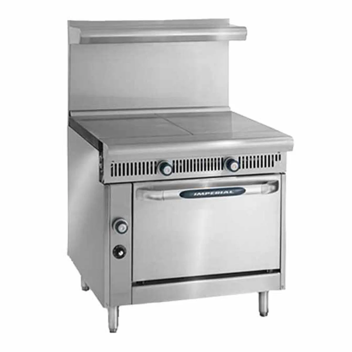 Imperial IHR-2HT 36" Gas Heavy Duty Range w/ (2) Hot Tops, Modular, 120.000 BTU