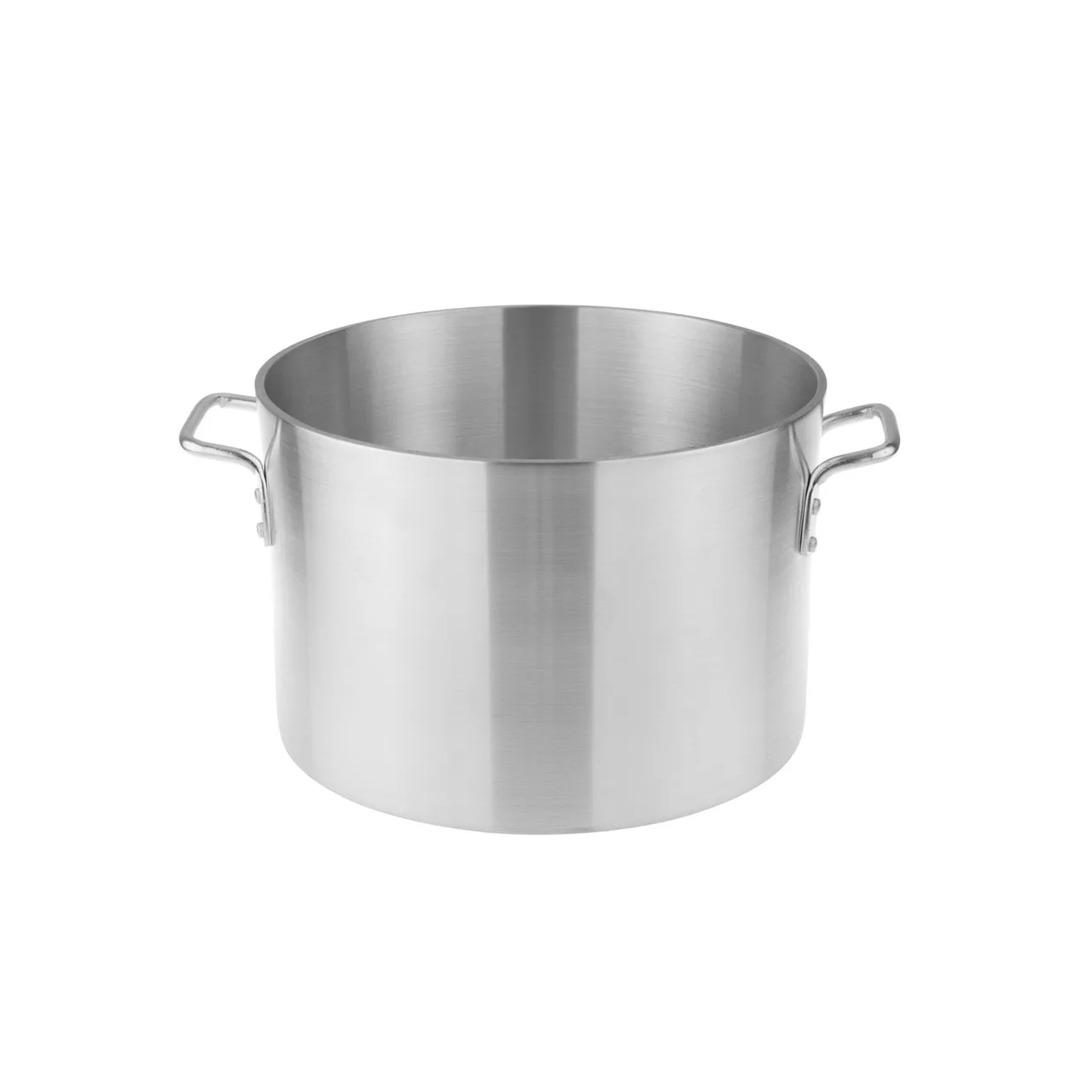CAC China A3SA-6-26 Extra Heavy Duty Sauce Pot, 26 qt., 6mm Thick Aluminum, Riveted Handles, No Lid