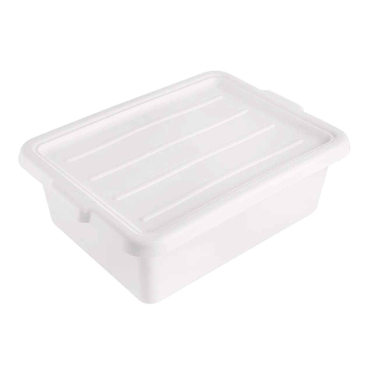 CAC China BTCV-57WT Bus Box Cover for BTDB Series, 23-1/4"L x 16-7/8"W, Polypropylene, White, BPA Free