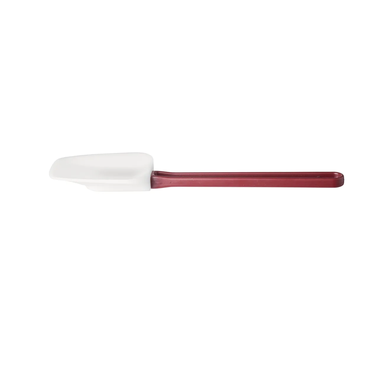 CAC China KUSB-S-10 Commercial Spatula, 10", Silicone Blade, Red Handle, White, BPA Free