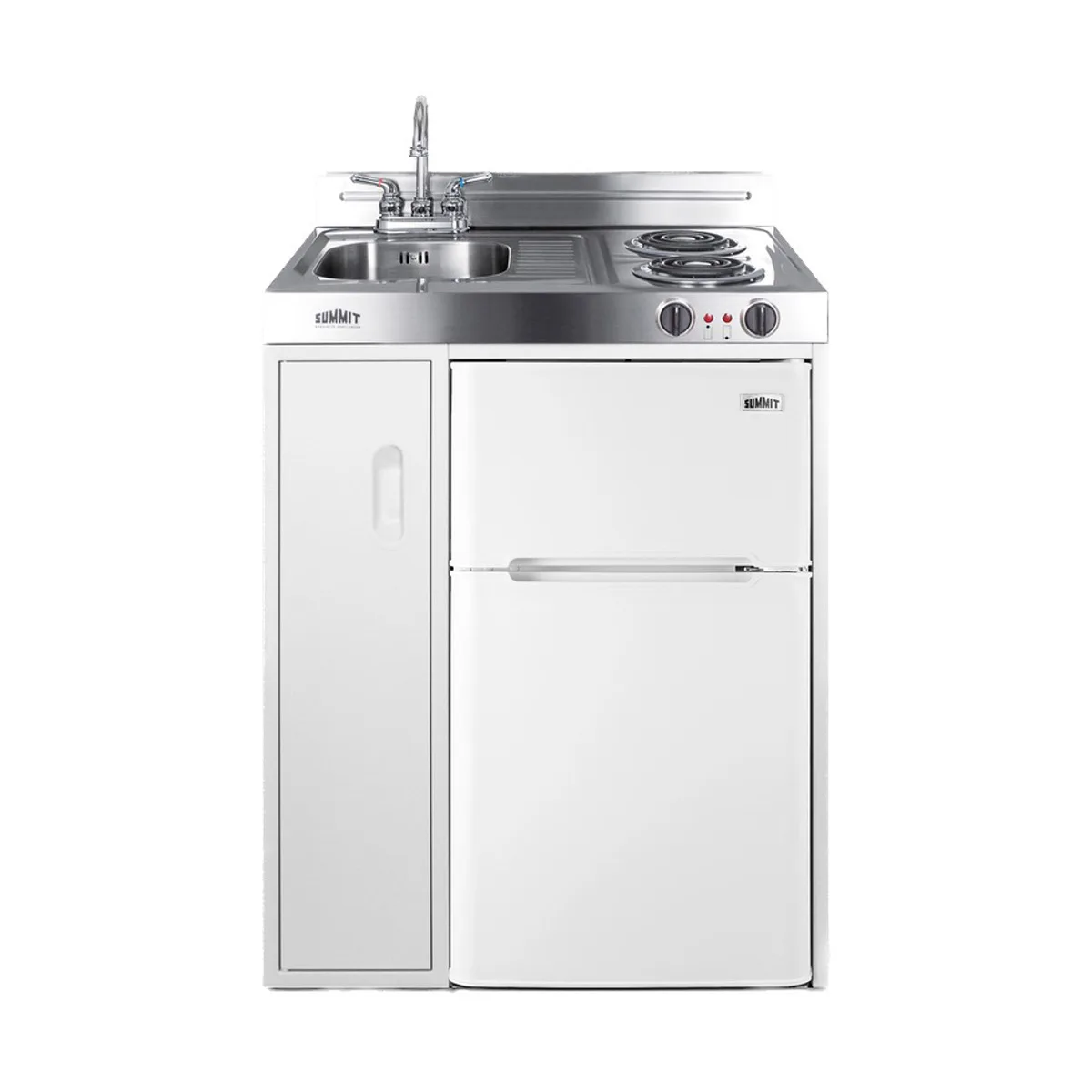Summit C30EL All-in-One Combo Kitchen, 30"W x 23.75"D x 41"H, with deep drawn sink