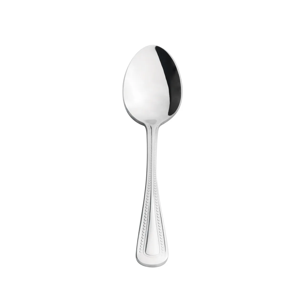 CAC China 8008-09 Golden Pearl Demitasse Spoon, 4¼" 18/8 Stainless Steel - 1 Dozen