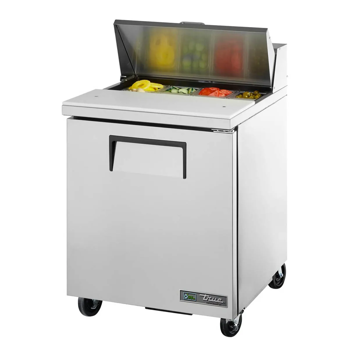 True TSSU-27-08-HC 27" One Section Sandwich / Salad Prep Table w/ 1 Door, 8 Pans