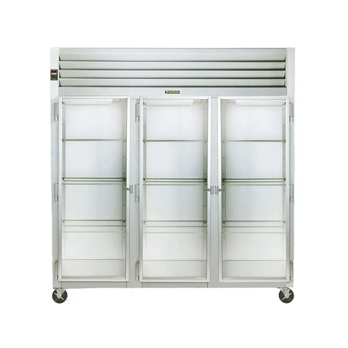 Traulsen G33011-053 76" 3-Section Reach-In Freezer, 3 Full Glass Doors, Top Mounted, 70 cu. ft.