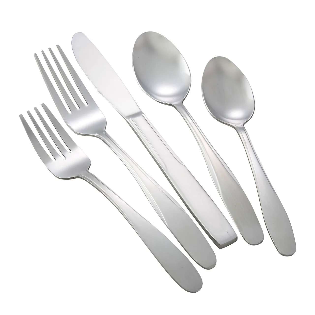 Winco 0008-04 Manhattan Bouillon Spoon, 6" Satin Finish, 18/0 Stainless Steel - 1 Dozen
