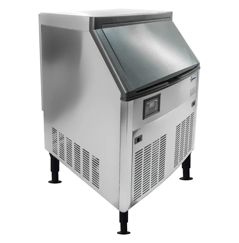 Omcan USA 47774 20" Air Cooled Half Cube 121,3 lb Undercounter Ice Machine with 39,7 lb Bin