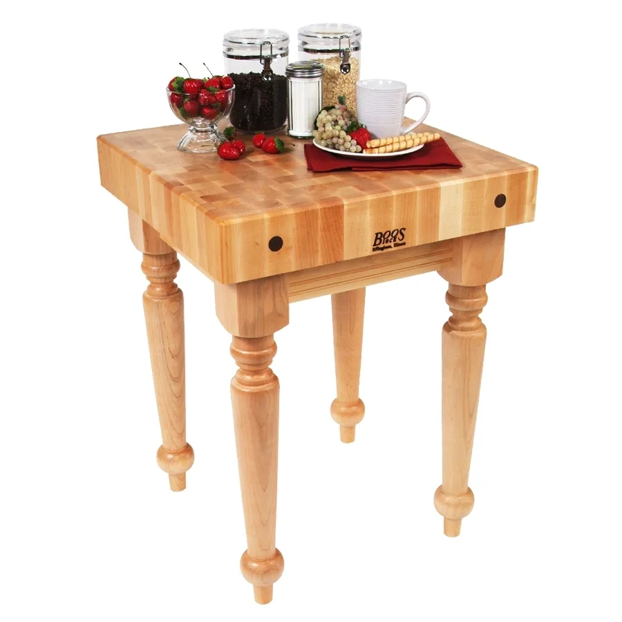 John Boos SARB1-M Saratoga Farm Butcher Block, 24"W X 24"D X 32"H Overall Size