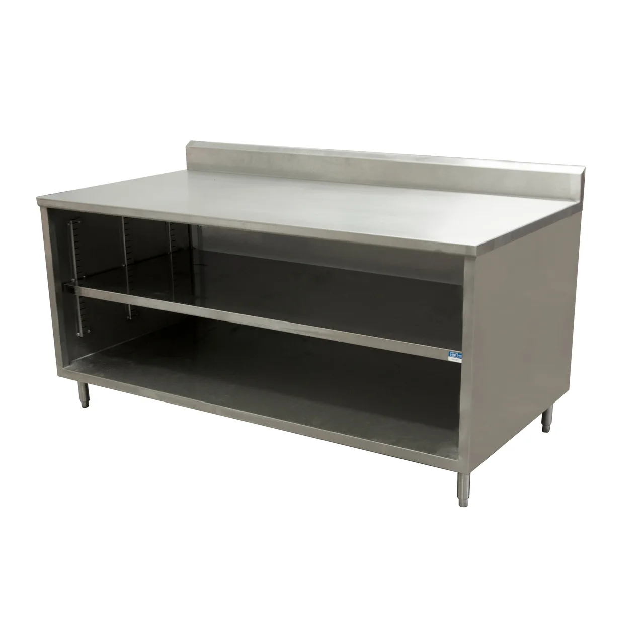 BK Resources CSTR5-3672 Cabinet Base Open Front Work Table, 72"W x 36"D - Square / Flat Edge