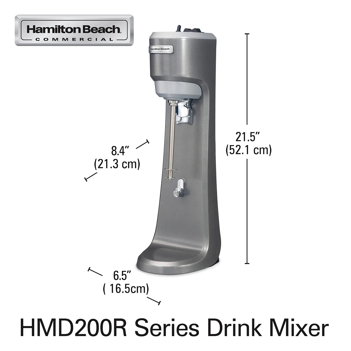 Hamilton Beach HMD200R-CE Single-Spindle Drink / Bar Mixer, (International Use Only)