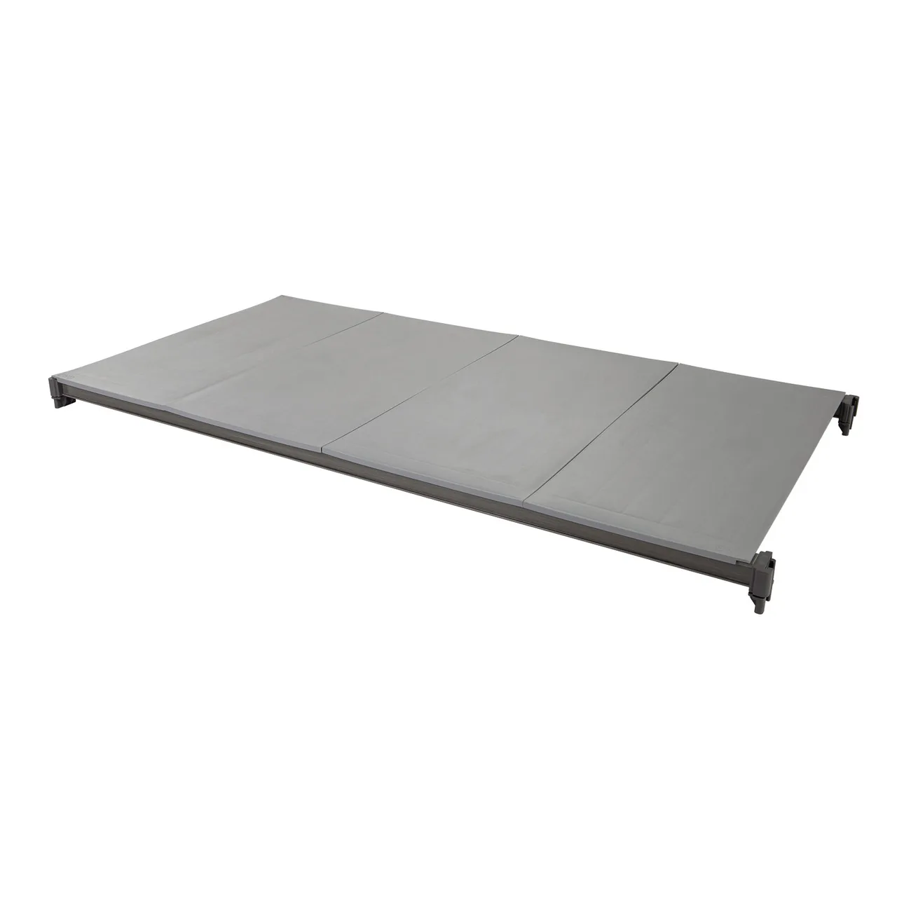 Cambro CBSK1842S1580 Camshelving Basics Plus Shelf Plate Kit, 18"W x 42"L, Solid Polypropylene, Brushed Graphite Finish, NSF Listed