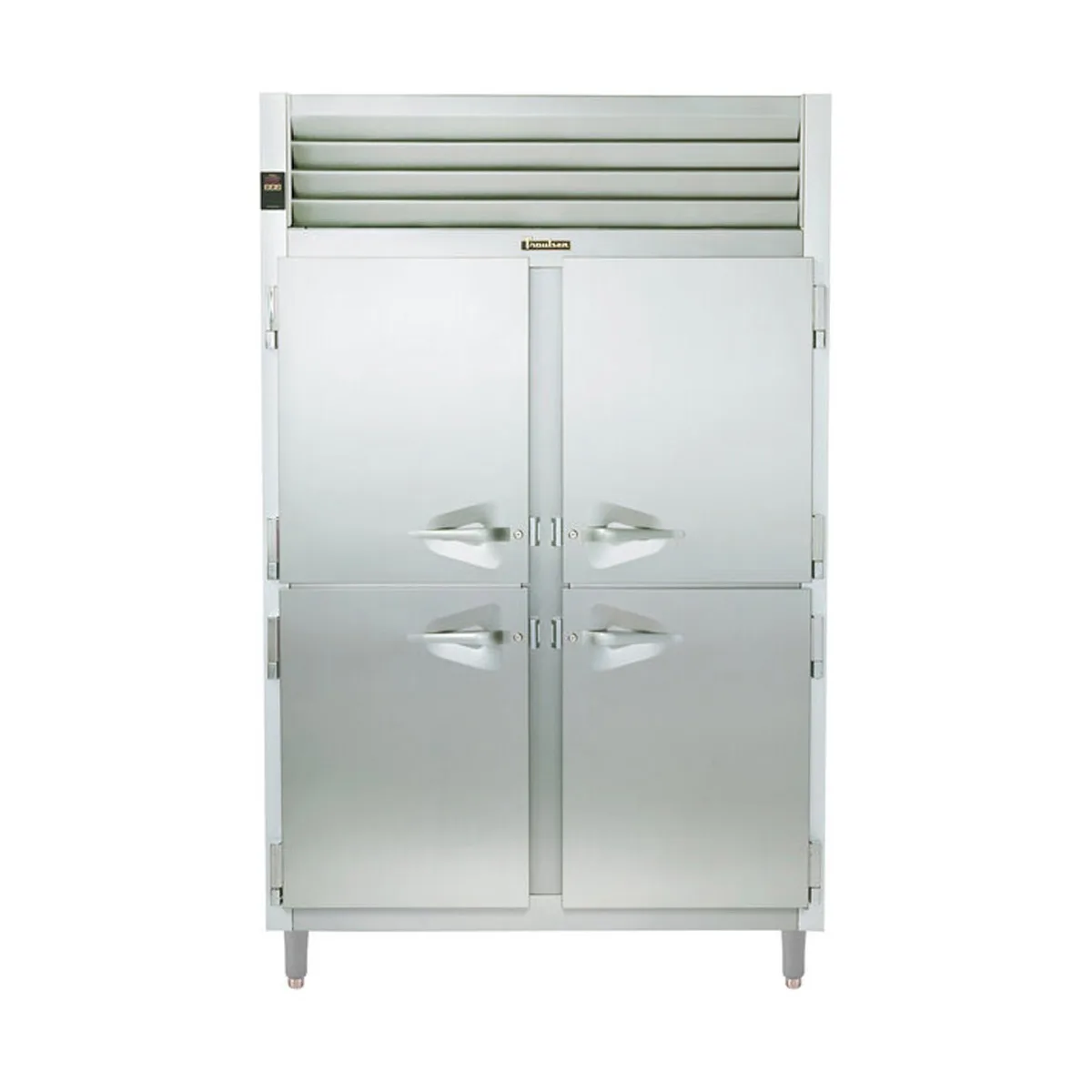 Traulsen RHT226WPUT-HHS 58" 2-Section Pass-Thru Refrigerator w/ 8 Half Solid Doors, Top Mount, 42.54 cu. ft.