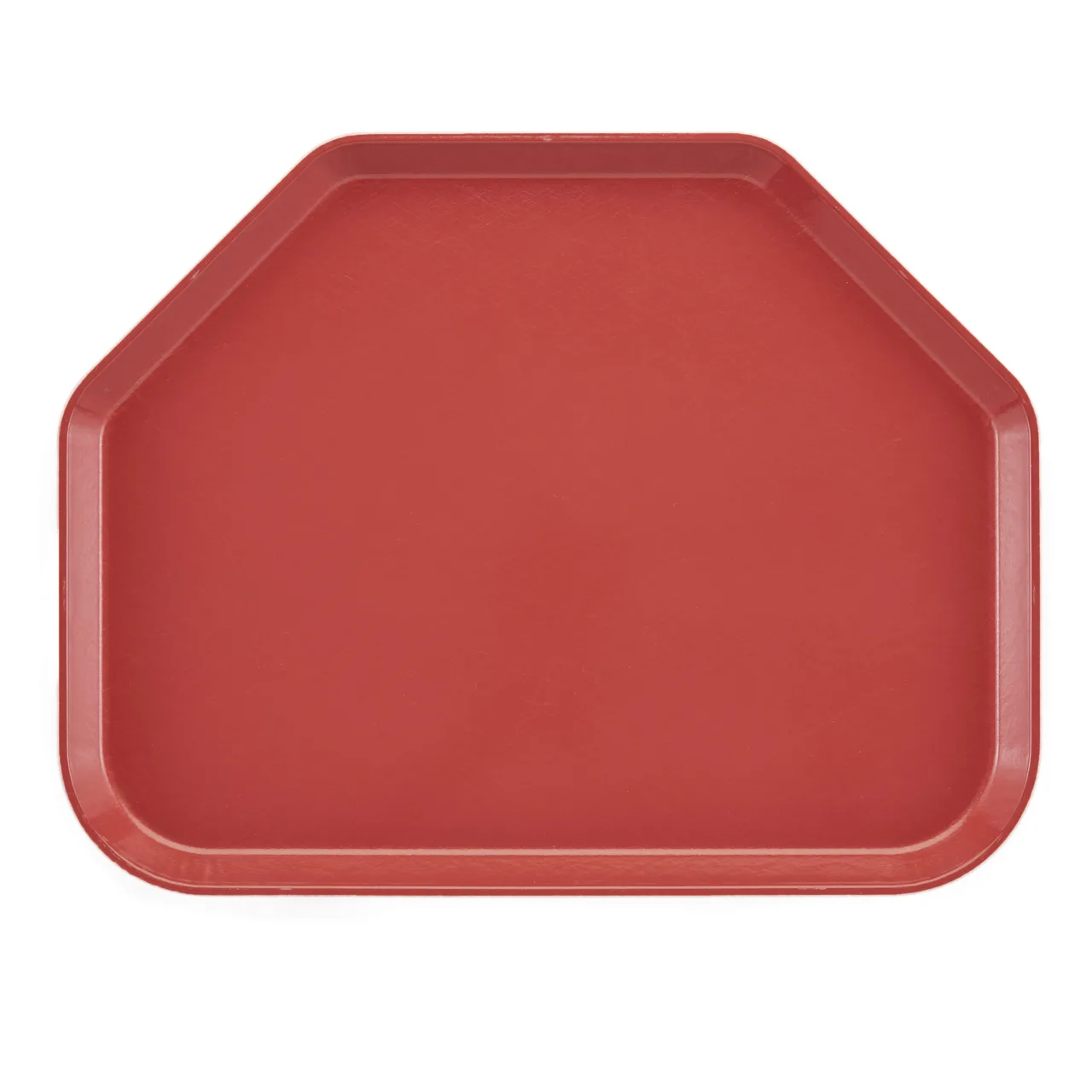 Cambro 1520TR410 Trapezoid Tray, 14-9/16" x 19-1/2" Fiberglass, Raspberry Cream, NSF
