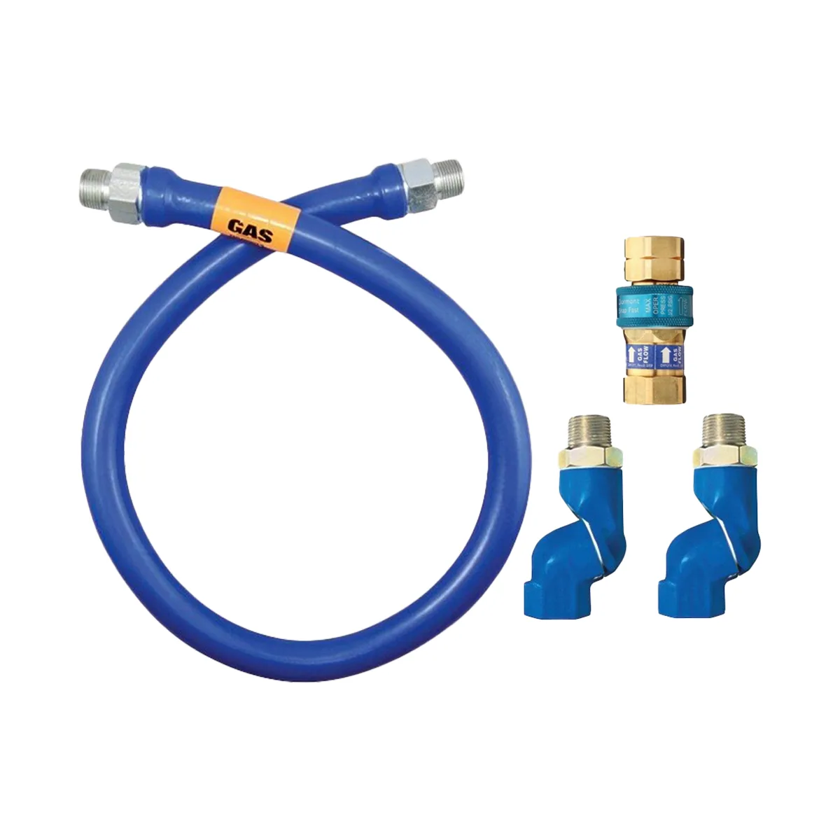 Dormont 16100BPQ2S60 SnapFast 60" Gas Connector Kit w/ Double Swivel MAX, 1" Diameter