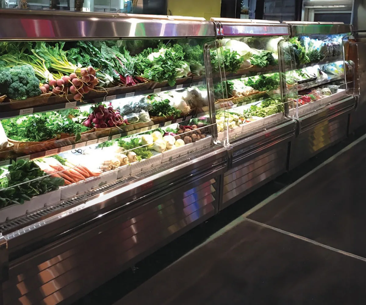 Howard-McCray SC-OP35E-4S-S-LED 51" Refrigerated Produce Display Case, Stainless