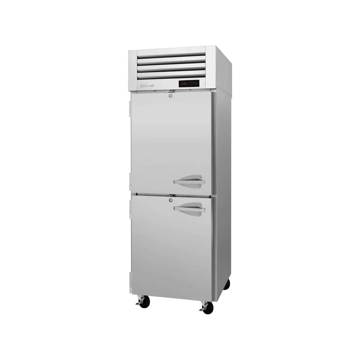 Turbo Air PRO-26-2H-SG-PT 1-Section Heated Holding Cabinet, 26.2 cu ft, Pass-Thru, Glass & Solid Doors, Stainless Steel