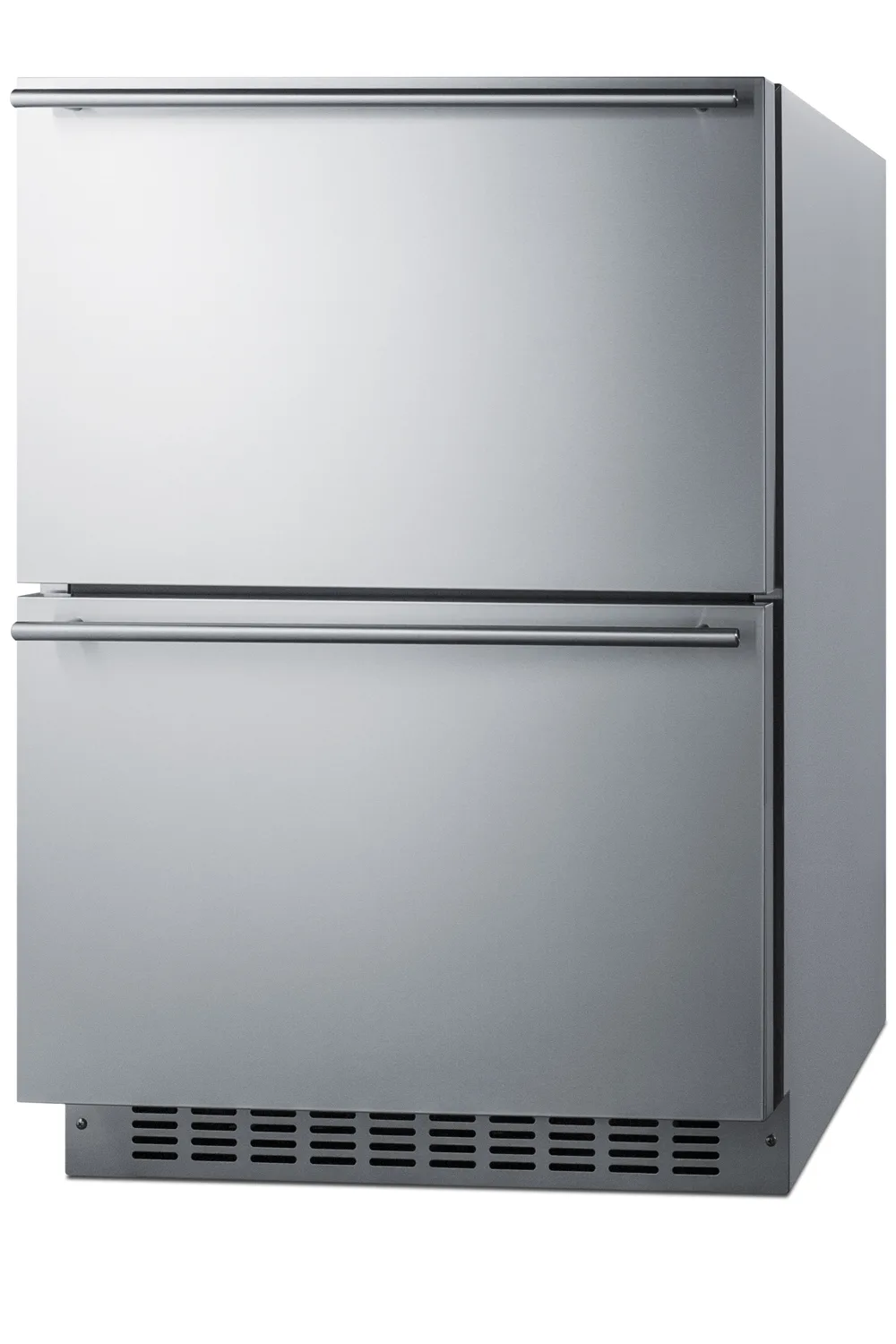 Summit SPRF34D7 24" Built-in or Freestanding Commercially Refrigerator Freezer w/ Panel Ready 2 Drawers, 3.9 cu. ft.