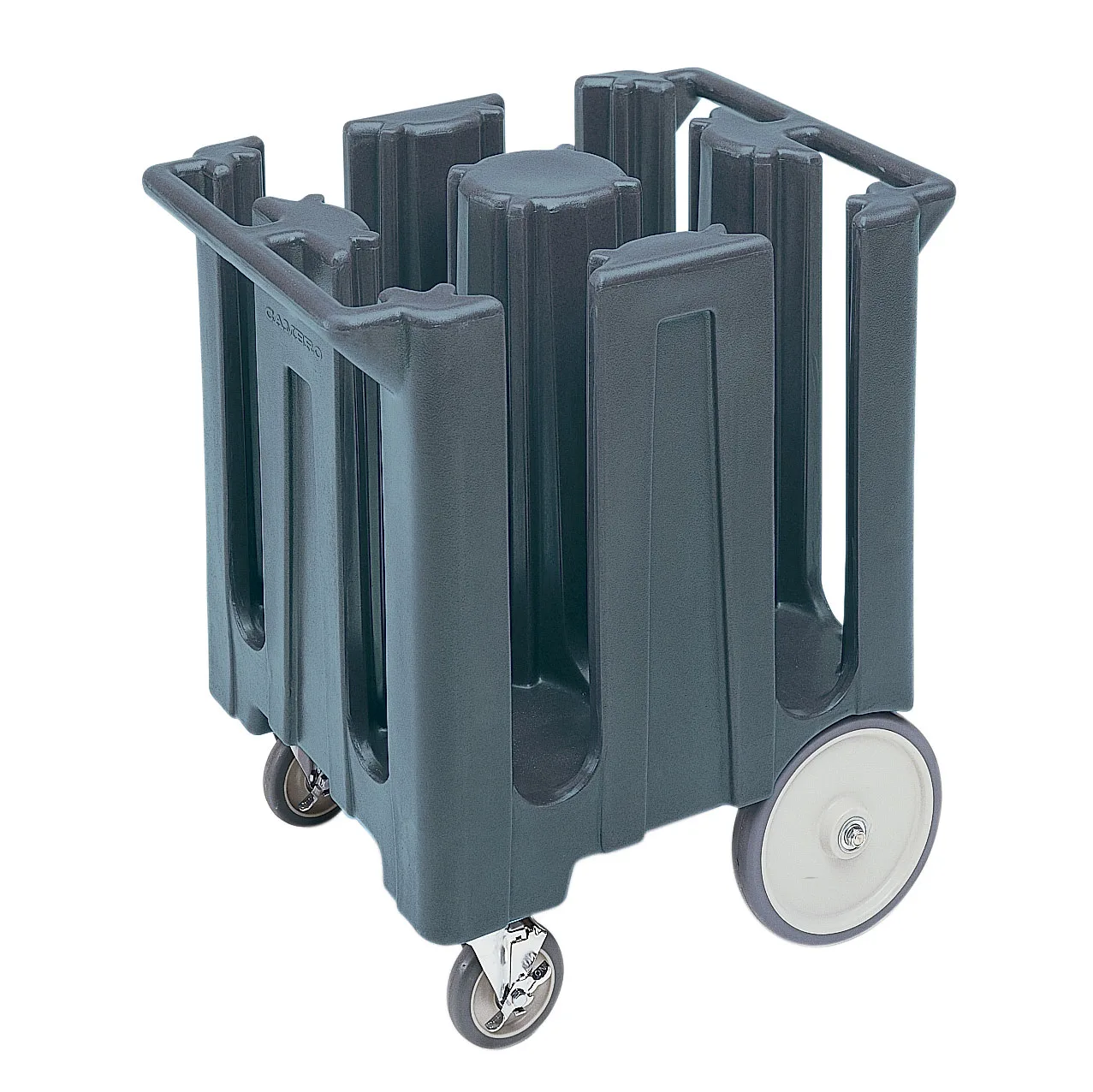 Cambro DC825191 Dish Caddies Cart, 28.75"W x 23.75"L, 240 Plate Capacity, Granite Gray Polyethylene