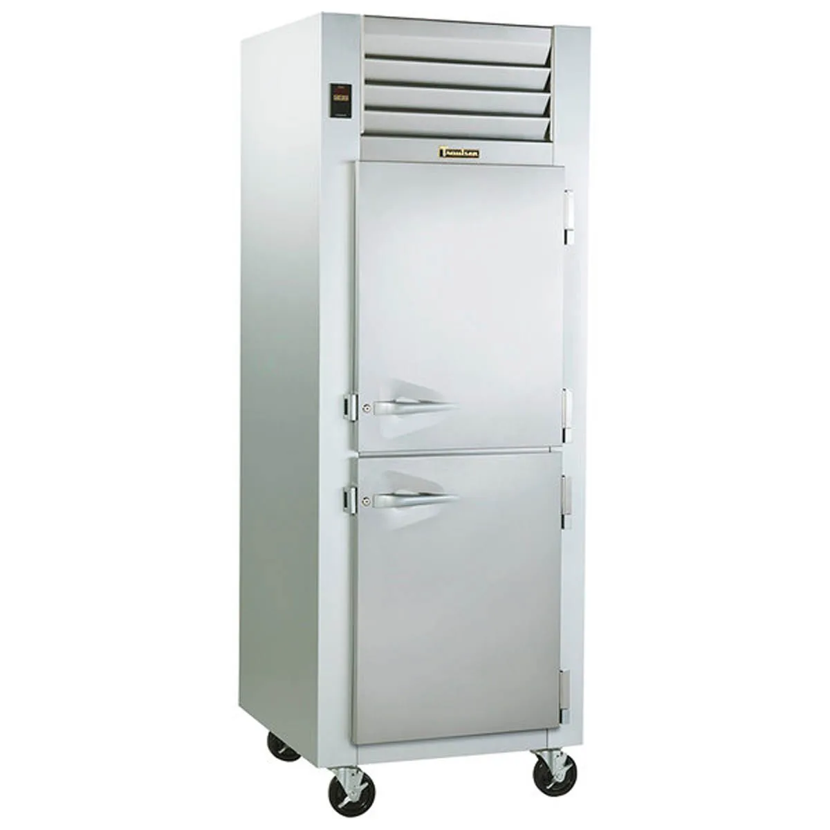 Traulsen ADT132KUT-HHS 24" 1-Section Reach-In Refrigerator Freezer Combo w/ 2 Half Solid Doors