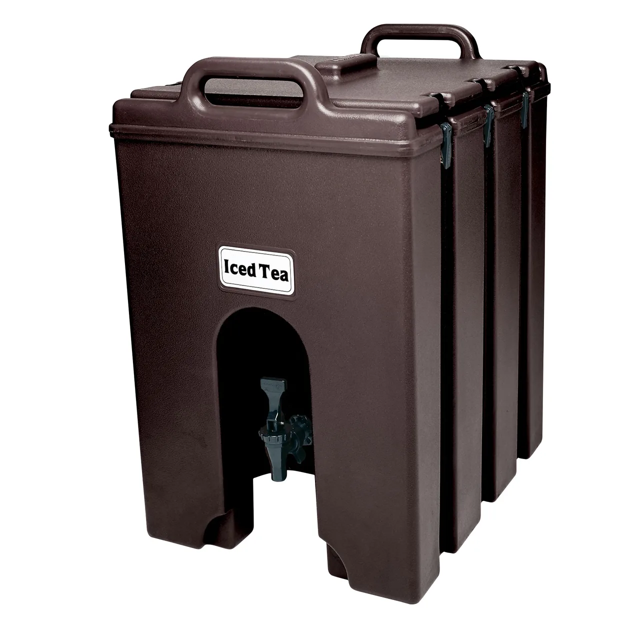 Cambro 1000LCD131 Beverage Carrier, 11‑3/4 Gal Plastic, Brown, 16‑1/4"W x 20‑3/4"D x 24‑3/4"H NSF