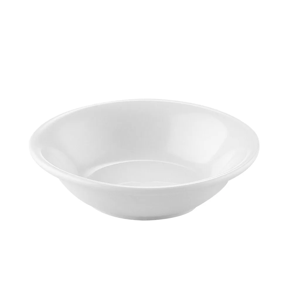 CAC China UVS-32 Universal Fruit Dish, 4" Round, 3.5 oz, Porcelain, Super White – 1 Dozen