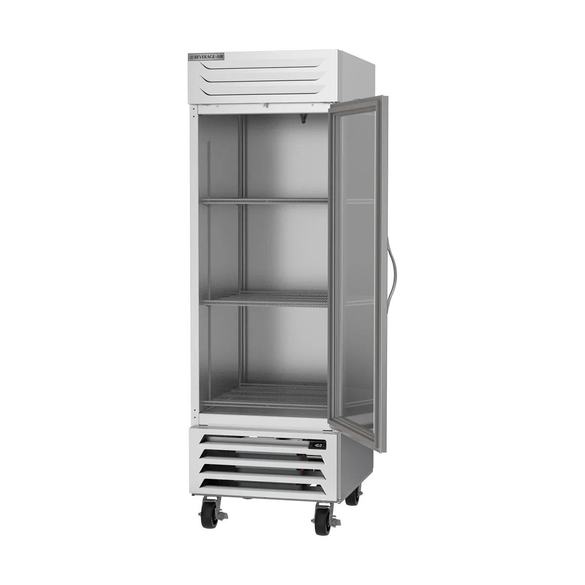 Beverage Air FB23HC-1G 27" 1-Section Reach-In Freezer w/ 1 Glass Door, Bottom Mount, 23.32 cu. ft.