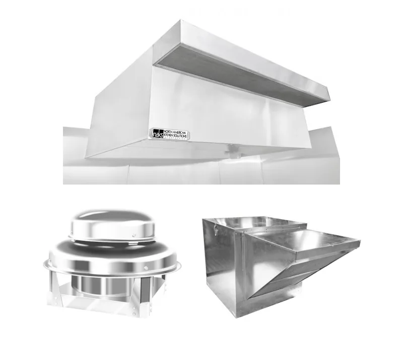 NAKS TYPE 2 condensate Hood SYSTEM W/ PSP MAKE-UP AIR 12' x 48"