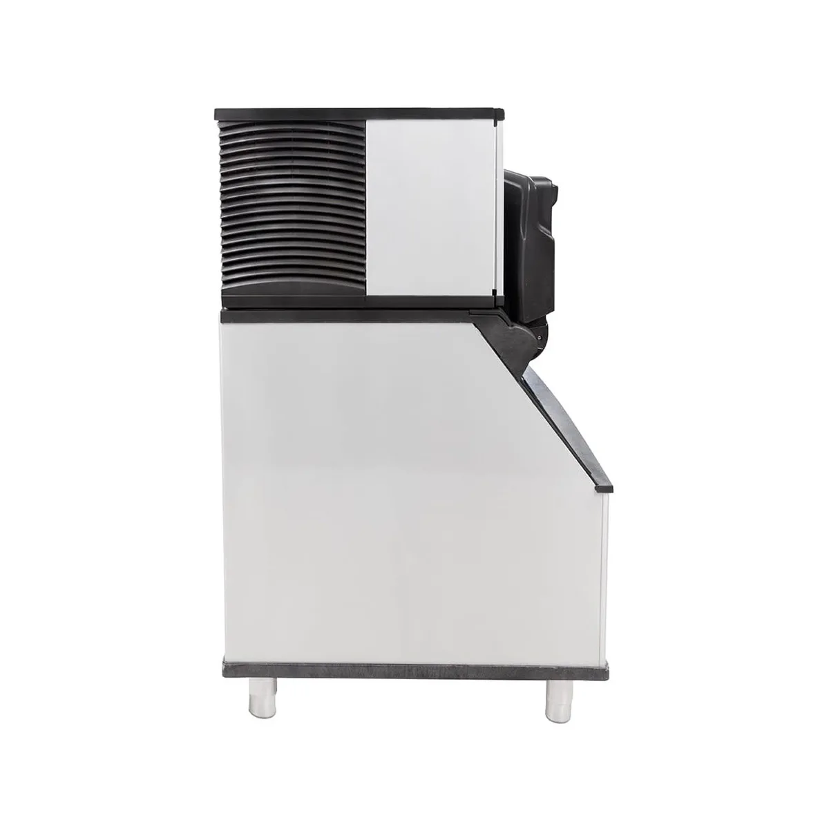 Manitowoc IDP0500W/D570 Water Cooled Full Cube 500 lb Ice Machine with Bin, 532 lb Storage