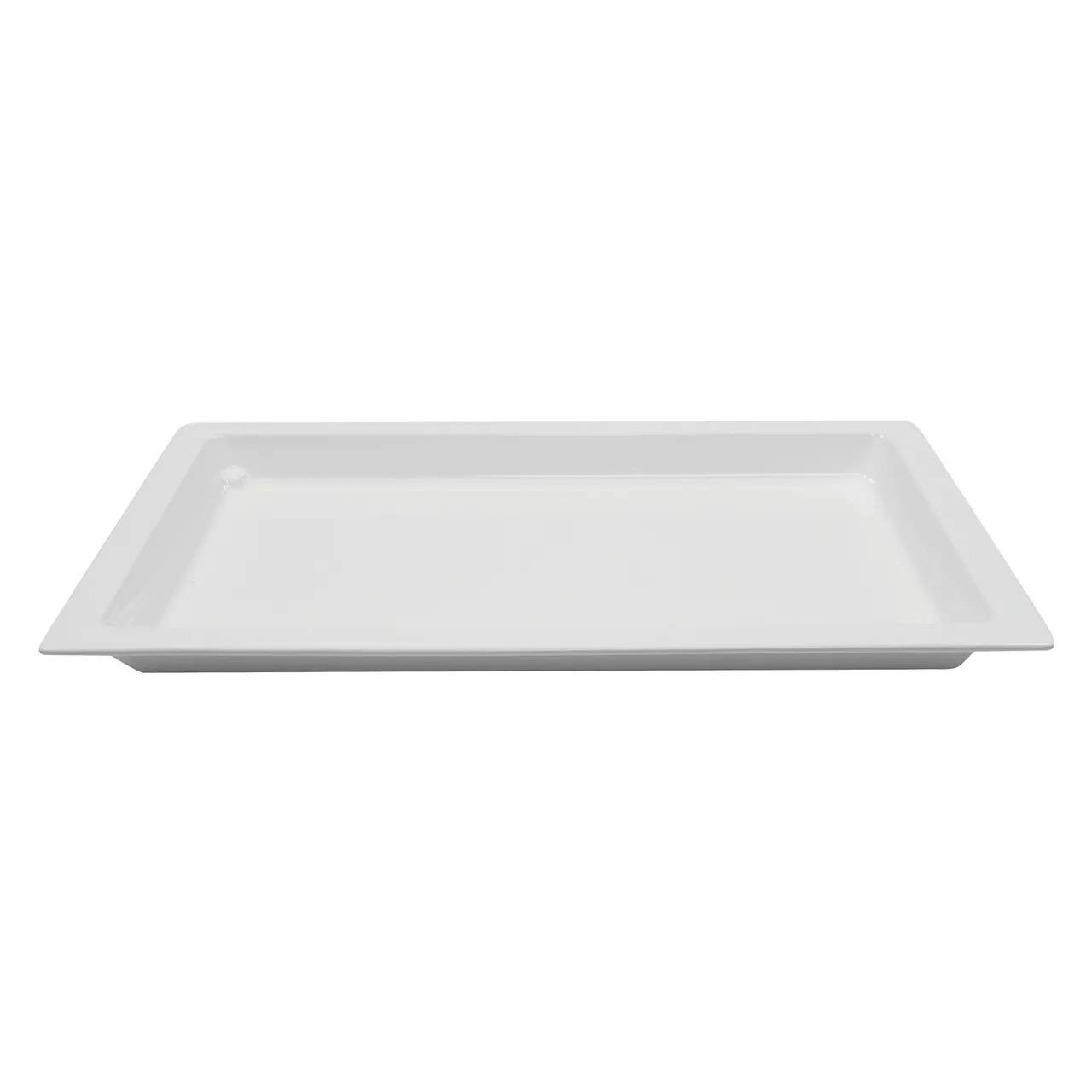 TableCraft CW4048BR 4‑Qt Aluminum Food Pan, 21" x 12‑7/8" x 1‑1/2", Brown, NSF, Dishwasher Safe