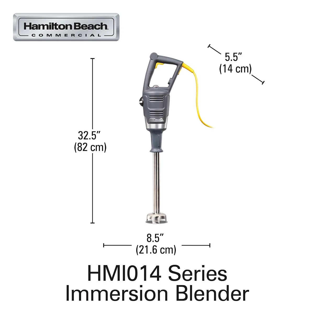 Hamilton Beach HMI014 Bigrig™ Immersion Blender Mixer, with Wall Mount Hanger