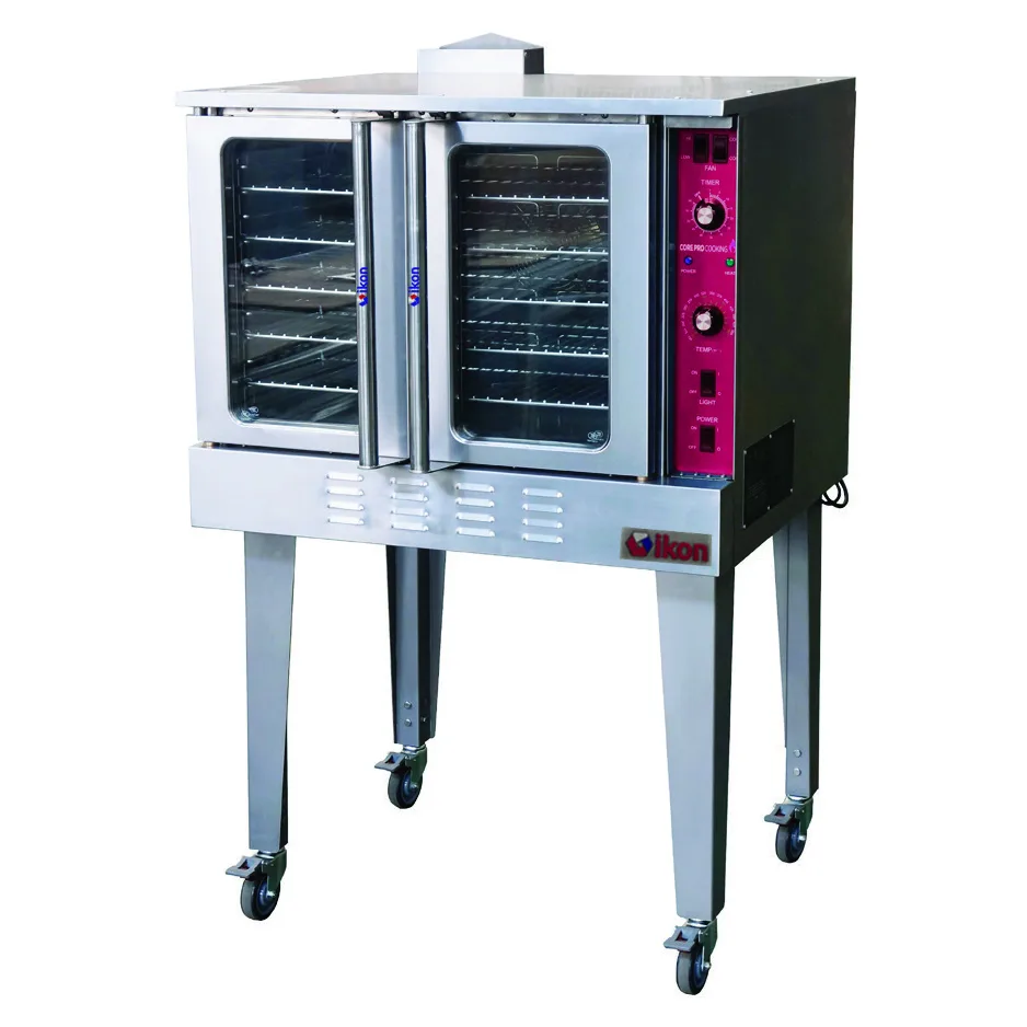 IKON IGCO Single Deck Full Size Natural Gas Convection Oven, Standard Depth, 54.000 BTU
