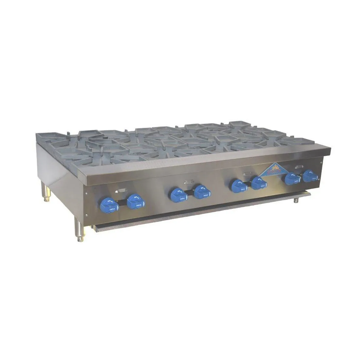 Comstock-Castle FHP48 48" Countertop Gas Hotplate with (8) Burners, Manual Controls, 192.000 BTU