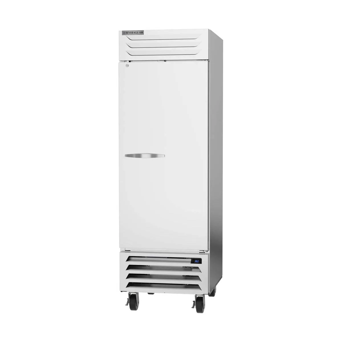 Beverage Air RB23HC-1S 27" 1-Section Reach-In Refrigerator w/ Solid Full Door, Bottom Mounted, Aluminum Interior, 23 cu. ft.