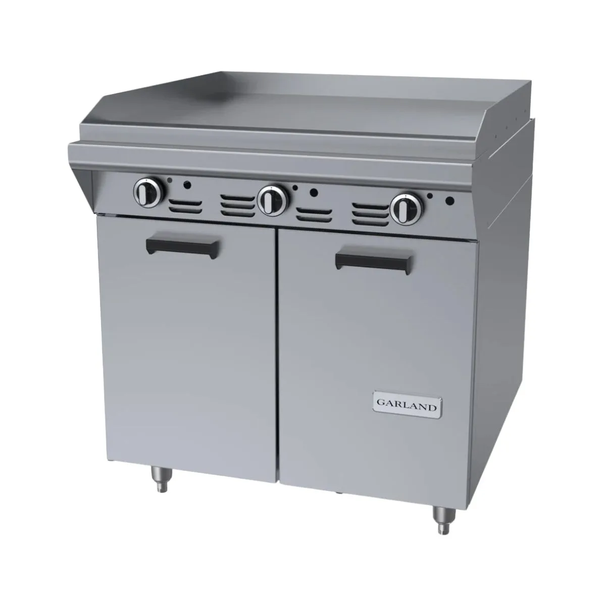 Garland US Range M48S 34" Gas Heavy Duty Range, 34" Full Griddle w/ Thermostatic Controls, (1) Cabinet Base, 99.000 BTU