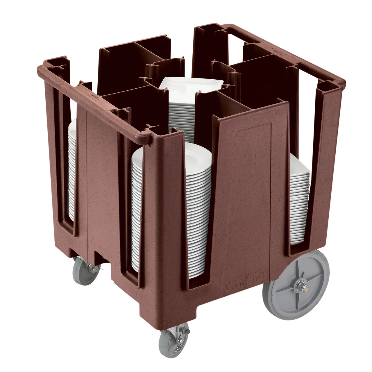 Cambro DCS950131 Dark Brown Polyethylene Versa Dish Caddy, 5 Columns, 30-39 Height, 225-300 Plate Capacity