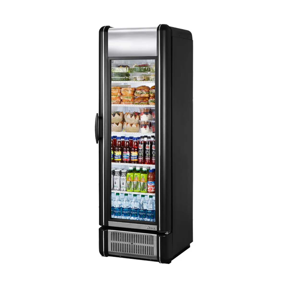 True GDM-15-RTO-HC-LD 24" One Glass Door Refrigerated Merchandiser, Retro Vintage Unit