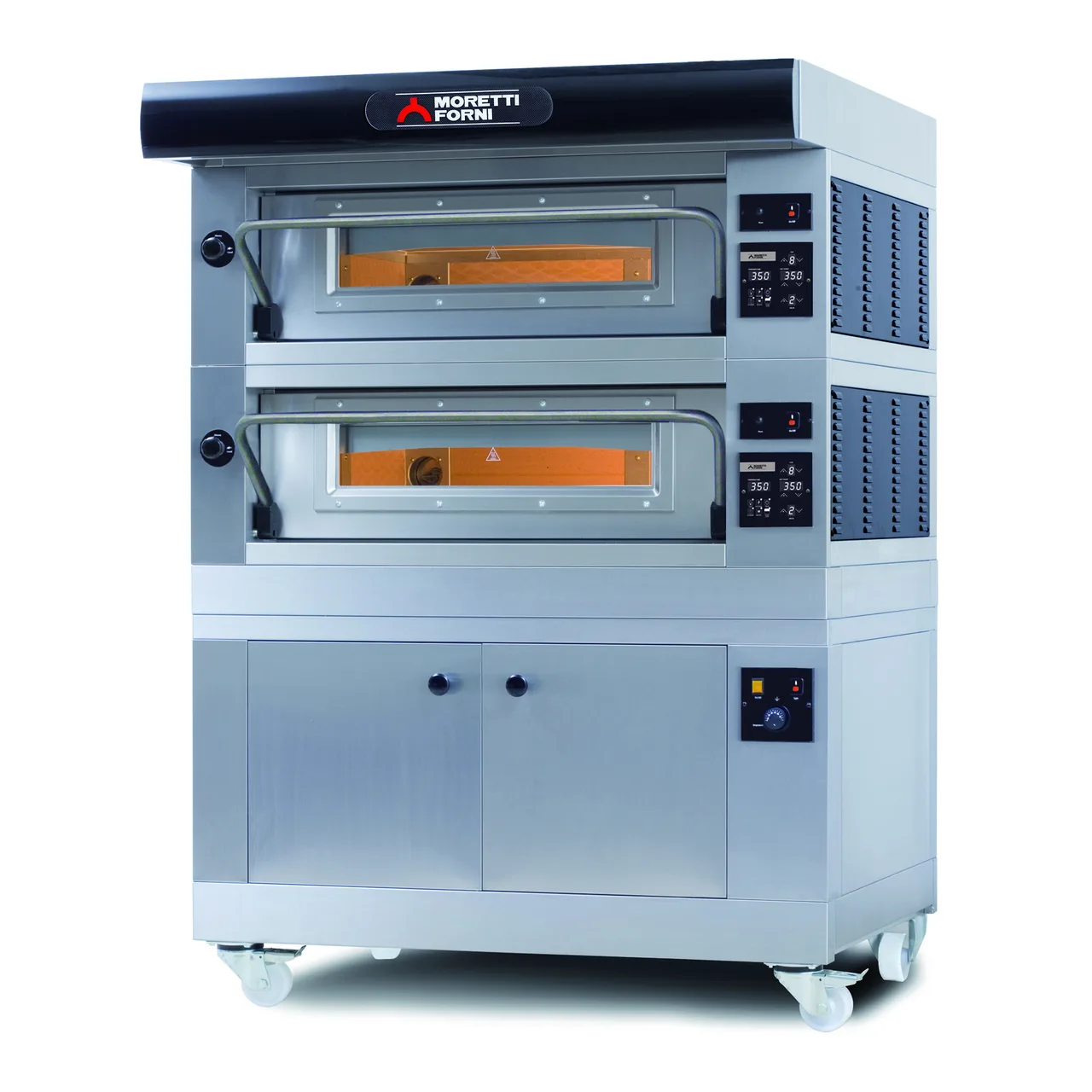 Moretti Forni AMALFI B2 52" Electric Pizza Deck Oven, 2-Deck Brick, Dual Heat