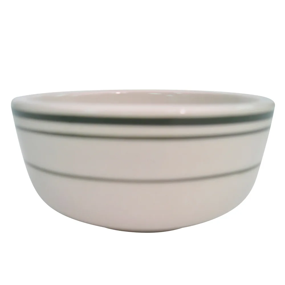 CACChina GS-95 Greenbrier Jung Bowl 9-1/2 Oz 4-3/8" Dia x 2-1/4" H Band White Stoneware 1 Dozen