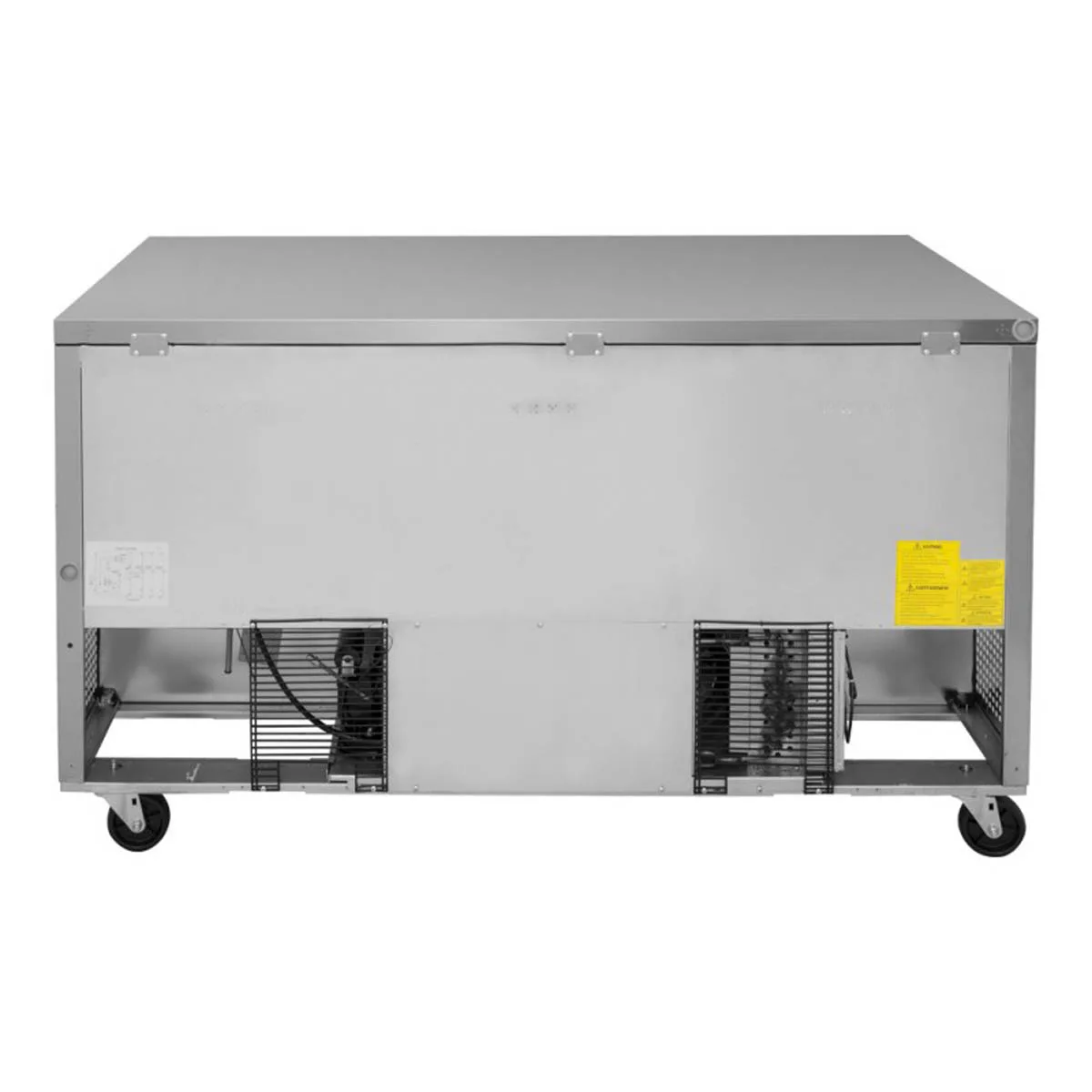 Turbo Air TUR-60SD-D4-N 60" 2-Section Undercounter Refrigerator w/ 2 Doors, 17 cu. ft.