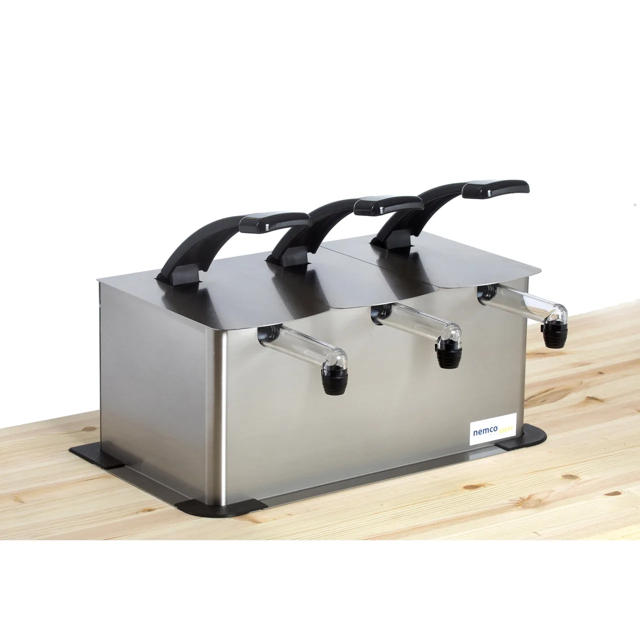 Nemco 10968 3‑Head Drop‑In Pump, 17‑1/2" W x 14" D x 12" H, 1.5‑gal (6 qt) Pouches, 2‑Setting