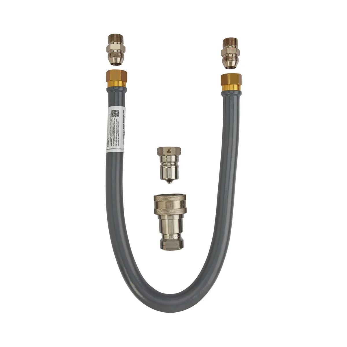 Dormont W75BP2Q36 Hi-Psi® Water Connector Hose, 3/4" Dia. x 36" L / Covered with Steel Braided