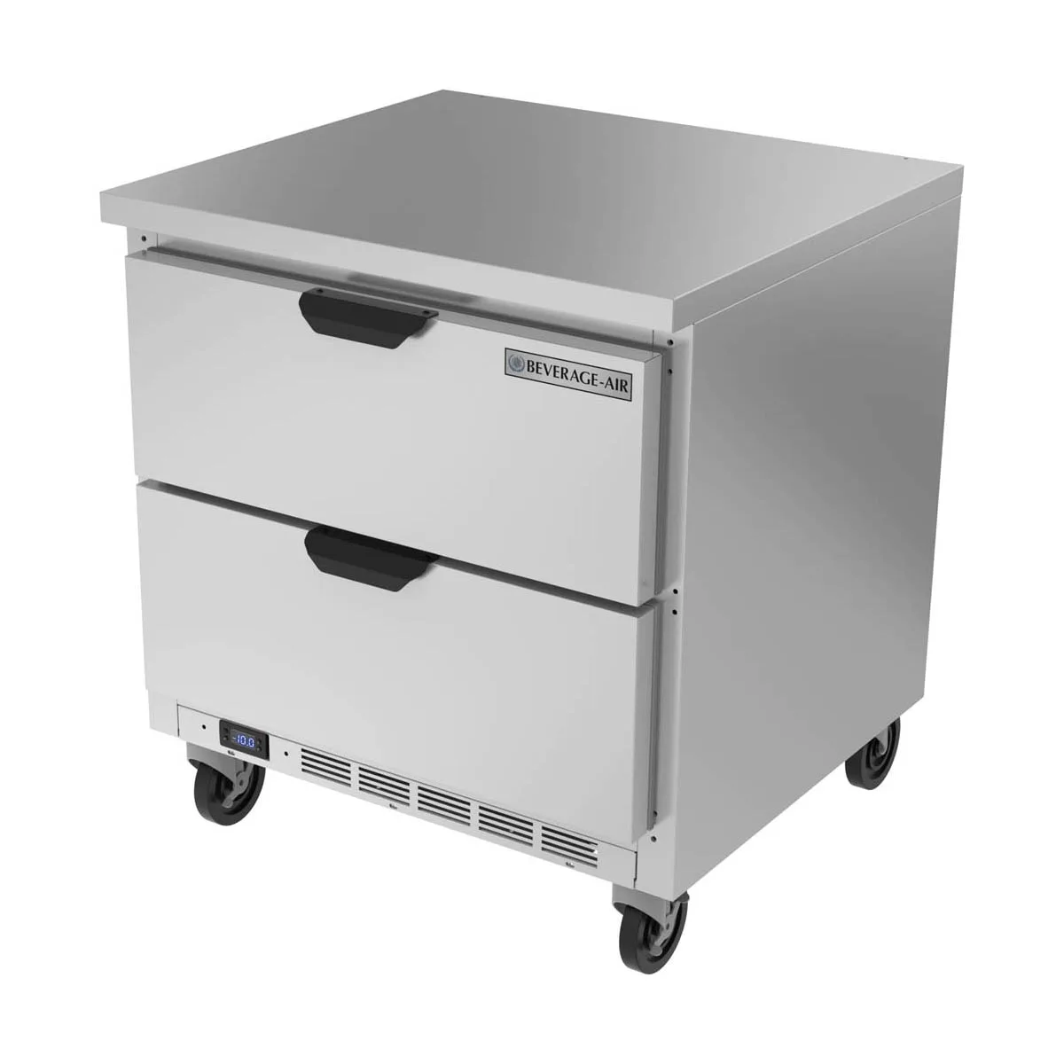 Beverage Air WTFD32AHC-2-FLT 32" 1-Section Worktop Freezer w/ 2 Drawers, 7.2 cu. ft.
