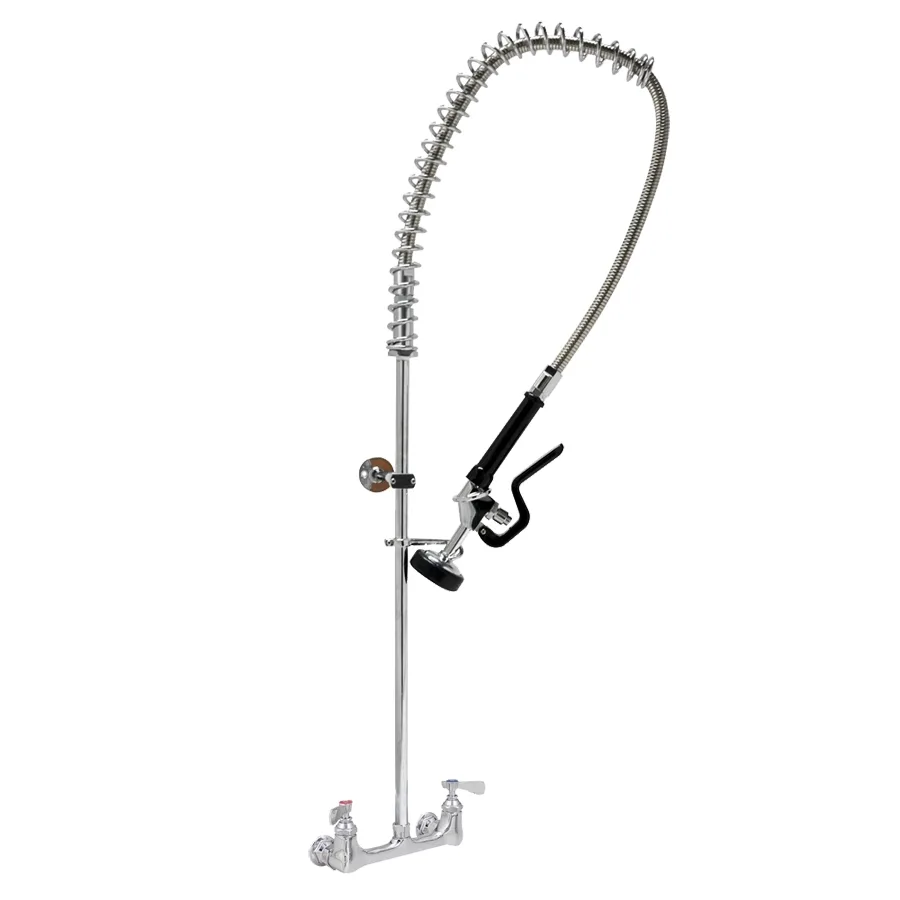 John Boos PB-PRW-1LF Prerinse Unit, Splash Mount, Flex Stainless Steel Hose