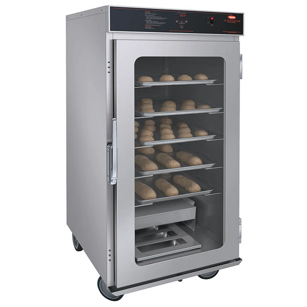 Hatco FSHC-12W1-120-QS 1-Section Heated Holding Cabinet, 1-Lexan Door, 12-Pan Capacity, Stainless Steel, 55"-60" Height, 120V
